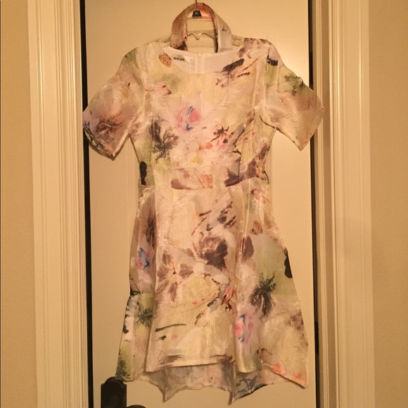 4/$25 Scoop Neck Belted Floral Dress - Picture 3 of 3